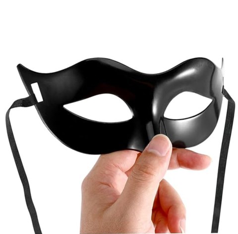 BQ85 Maska wenecka czarna przebranie BQ85 Maska wenecka czarna przebranie