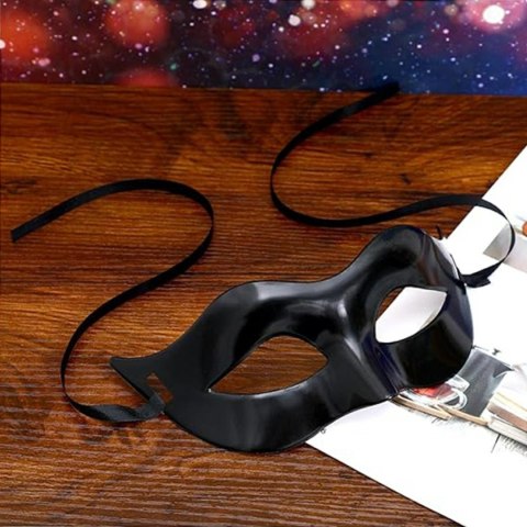 BQ85 Maska wenecka czarna przebranie BQ85 Maska wenecka czarna przebranie