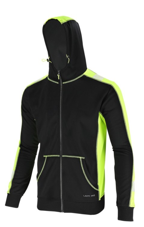 Bluza z elementami odbl. czarno-żółta, "l", ce, lahti Bluza z elementami odbl. czarno-żółta, "l", ce, lahti