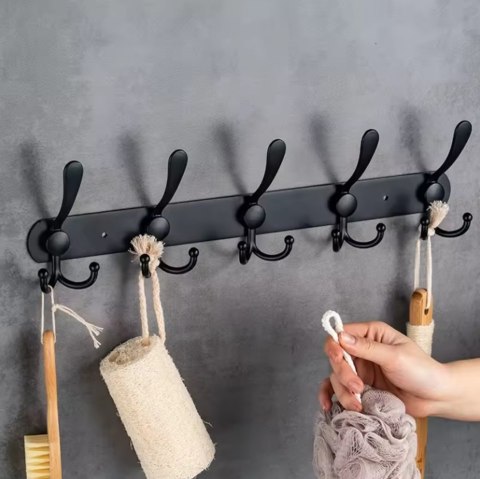 DA200 Wieszak ścienny 40cm czarny