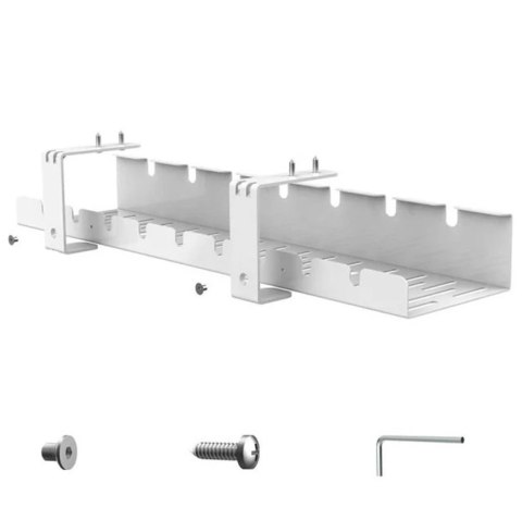 DA263A Organizer na kable pod biurko blat biały