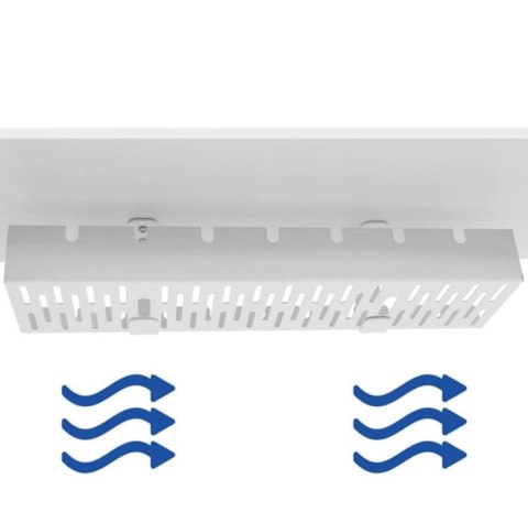 DA263A Organizer na kable pod biurko blat biały