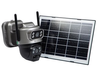 78-668# Kamera blow wifi ptz 4mp h-384 duallens solarna z akumulatorem
