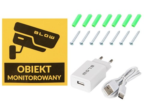 78-668# Kamera blow wifi ptz 4mp h-384 duallens solarna z akumulatorem