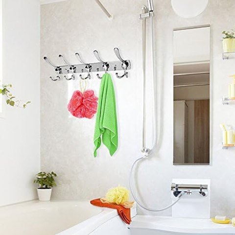 DA200A Wieszak ścienny 40cm srebrny