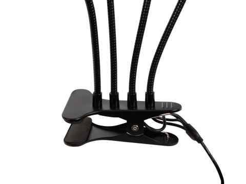 71-302# Lampa stojąca do uprawy roślin z klipsem poczwórna