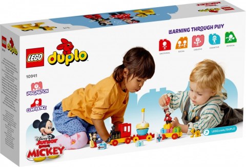 Klocki duplo disney 10941 urodzinowy pociąg myszek
