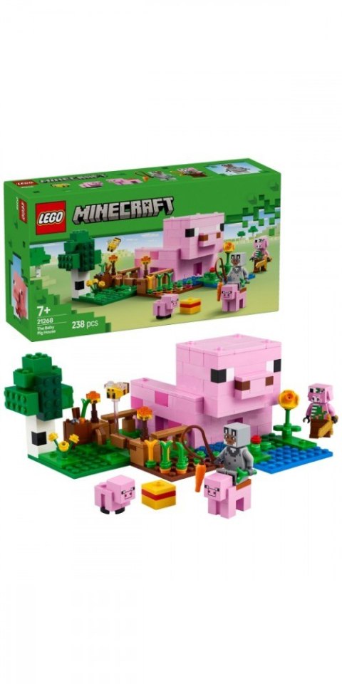Klocki minecraft 21268 dom prosiaczka