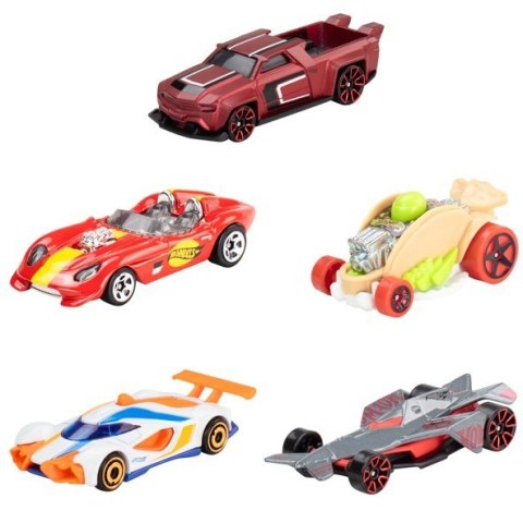 Pojazdy 5-pak hot wheels lets race