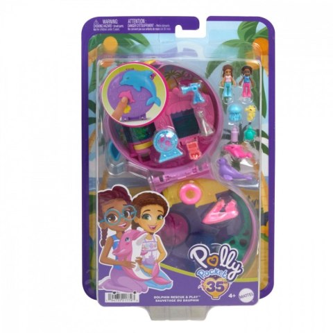 Zestaw figurek polly pocket akwarium delfina zestaw kompaktowy
