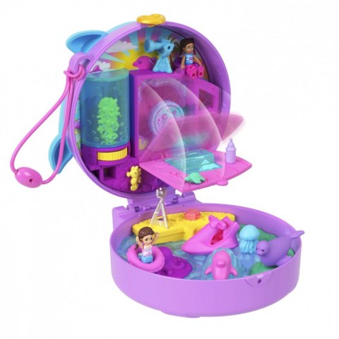 Zestaw figurek polly pocket akwarium delfina zestaw kompaktowy