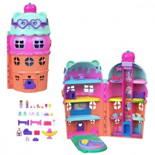 Zestaw figurek polly pocket lodowy domek z basenem