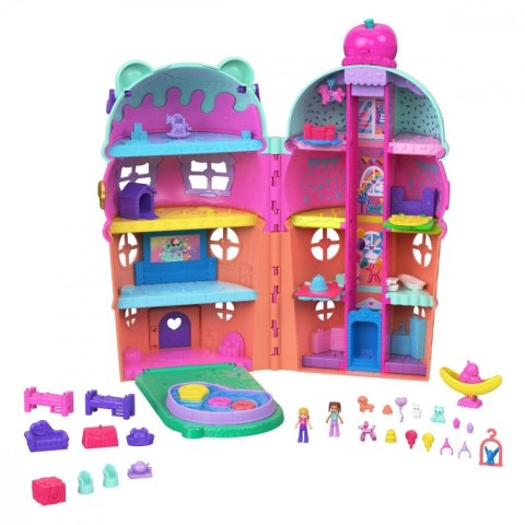 Zestaw figurek polly pocket lodowy domek z basenem