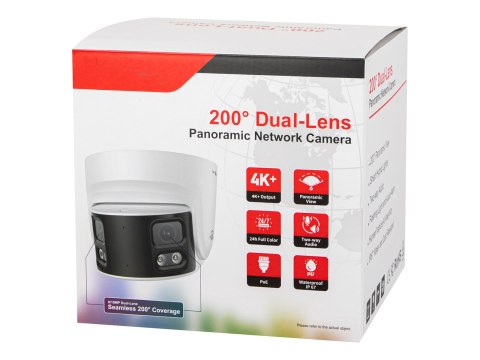 77-859# Kamera ip blow 8mp bl-i8ss40twm 4mm biała kopułowa panoramiczna duallens