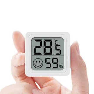 AG355E Termometr higrometr pokojowy biały