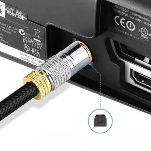 AK154B Kabel optyczny toslink t-t audio hq 3m