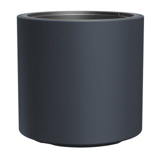 Doniczka mrozoodporna HEOS, Antracytowa, Z wkładem, Pojemność 20 L, Matowa, DBHER400