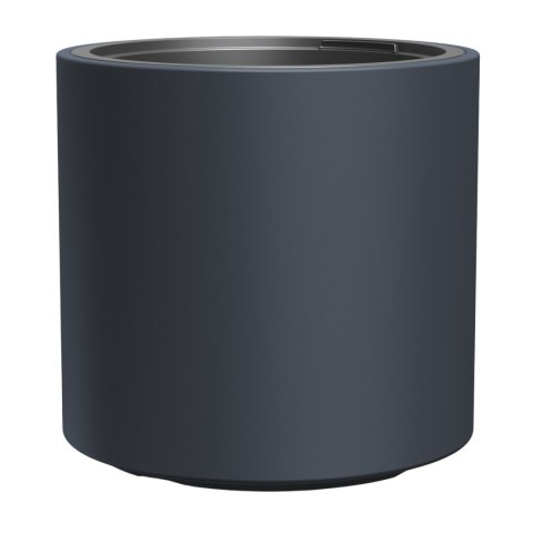 Doniczka mrozoodporna HEOS, Antracytowa, Z wkładem, Pojemność 20 L, Matowa, DBHER400