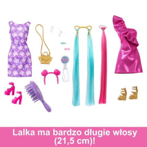Lalka barbie zabawa włosami