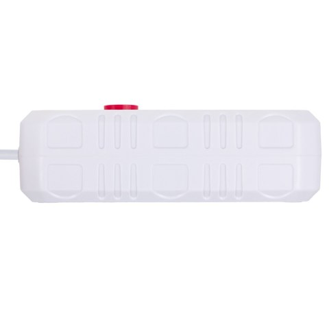 Listwa zasilająca Maclean, przedłużacz 2 gniazda + 3xUSB, 110-240V AC 50/60Hz, 2.1A max 2500W, 3 m, biała, MCE388 W
