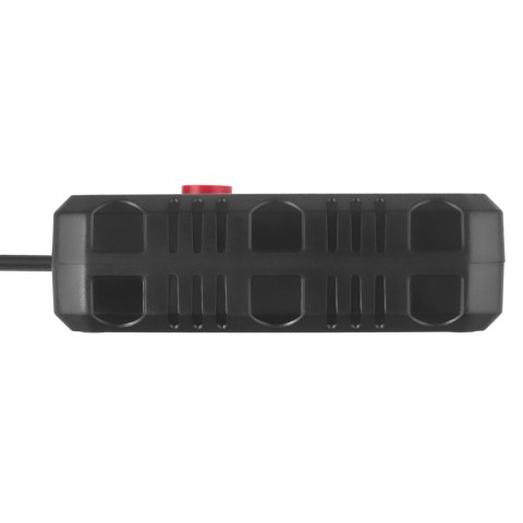 Listwa zasilająca Maclean, przedłużacz 2 gniazda + 3xUSB, 110-240V AC 50/60Hz, 2.1A max 2500W, 3 m, czarna, MCE388 B