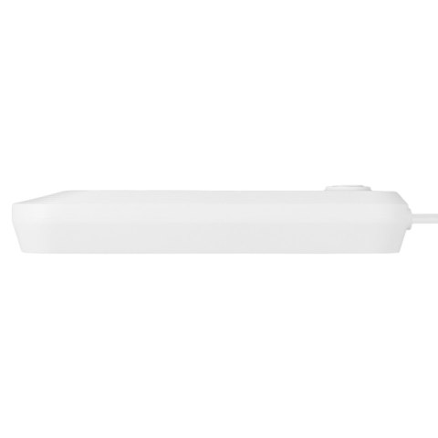 Listwa zasilająca Maclean, przedłużacz 3gniazda + 3xUSB, 110-240V AC 50/60Hz, 2.1A max 2500W, 1,5m, biała ,MCE394 W