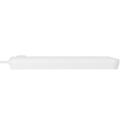 Listwa zasilająca Maclean, przedłużacz 5 gniazd + 3xUSB, 110-240V AC 50/60Hz, 2.1A max 2500W, 1,5m, biała ,MCE395 W