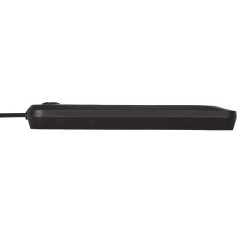 Listwa zasilająca Maclean, przedłużacz 5 gniazd + 3xUSB, 110-240V AC 50/60Hz, 2.1A max 2500W, 1,5m, czarna ,MCE395 B