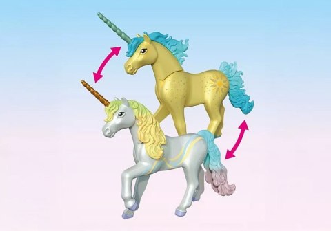 Zestaw z figurkami princess magic 71840 jednorożec do kolekcjonowania rainbow flower z wróżką
