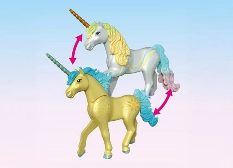 Zestaw z figurkami princess magic 71842 jednorożec do kolekcjonowania sunshine blossom z wróżką