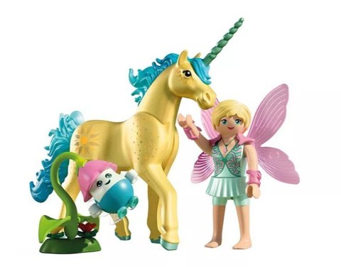 Zestaw z figurkami princess magic 71842 jednorożec do kolekcjonowania sunshine blossom z wróżką
