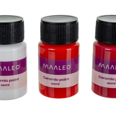 Farby do szkła i ceramiki 12 kolorów Maaleo 26296 Farby do szkła i ceramiki 12 kolorów Maaleo 26296