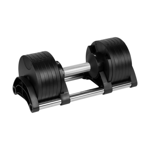 Hantel żeliwny regulowany automat 24 kg, skok co 2kg, REBEL ACTIVE Hantel żeliwny regulowany automat 24 kg, skok co 2kg, REBEL ACTIVE