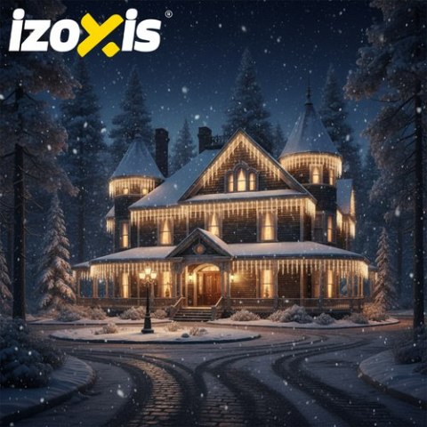 Lampki zew. 500LED 22,5m ciepły biały Izoxis 23223