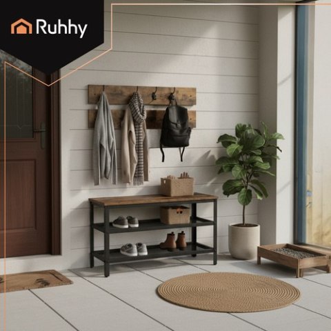 Regał na buty z wieszakiem 73cm Ruhhy 27037