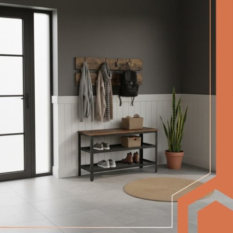 Regał na buty z wieszakiem 73cm Ruhhy 27037