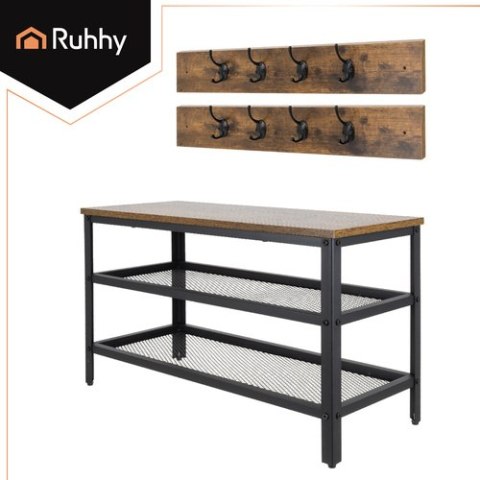 Regał na buty z wieszakiem 73cm Ruhhy 27037