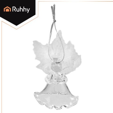 Bombki przezroczyste- aniołki 6szt. Ruhhy 22497