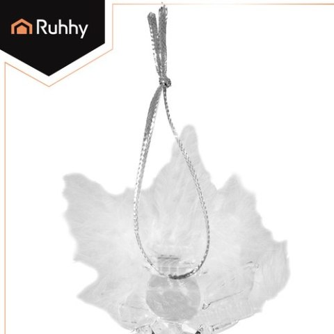 Bombki przezroczyste- aniołki 6szt. Ruhhy 22497