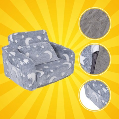 Fotelik dla dzieci rozkładany Kruzzel 26381