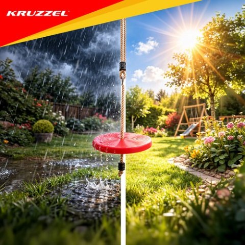 Huśtawka ogrodowa okrągła plastikowa 23554