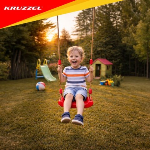 Huśtawka plastikowa - czerwona 23555