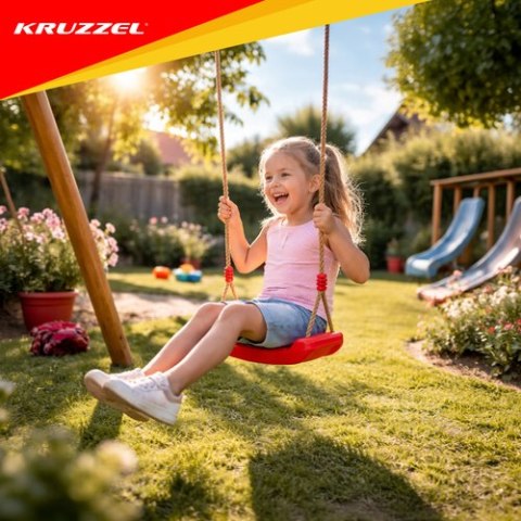 Huśtawka plastikowa - czerwona 23555