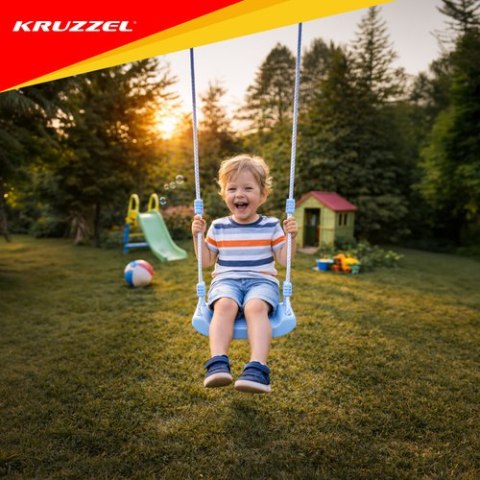 Huśtawka plastikowa - niebieska 25446