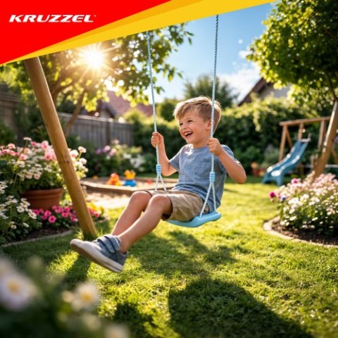 Huśtawka plastikowa - niebieska 25446