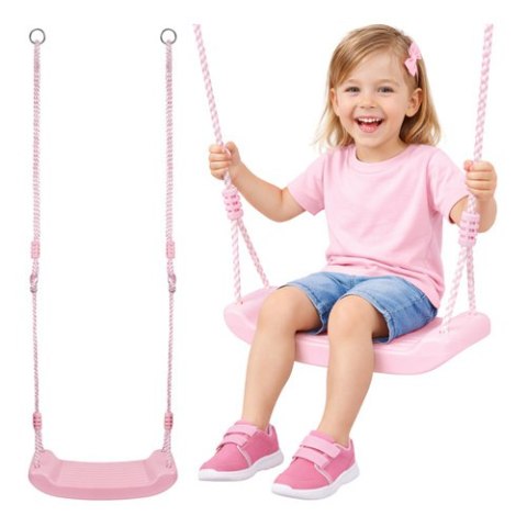 Huśtawka plastikowa - różowa 25445