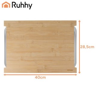 Deska bambusowa z pojemnikami Ruhhy 25707