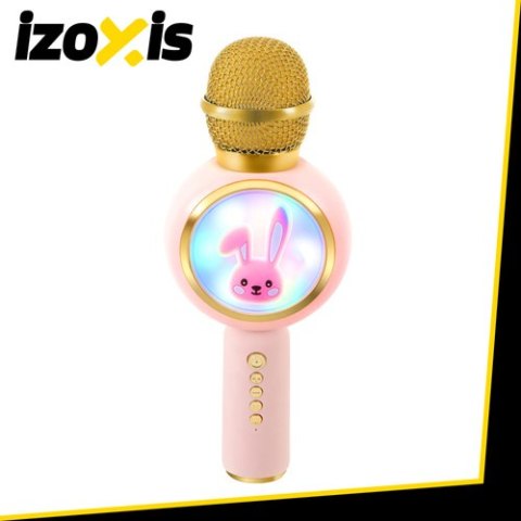 Mikrofon karaoke bezprzewodowy różowy Izoxis 27048