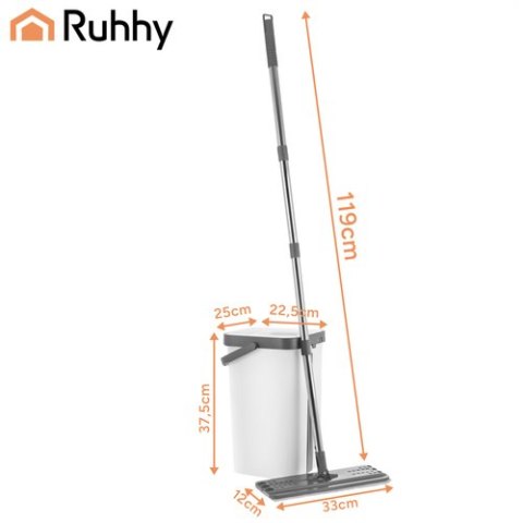 Mop dwukomorowy 11L z nakładkami Ruhhy 27232
