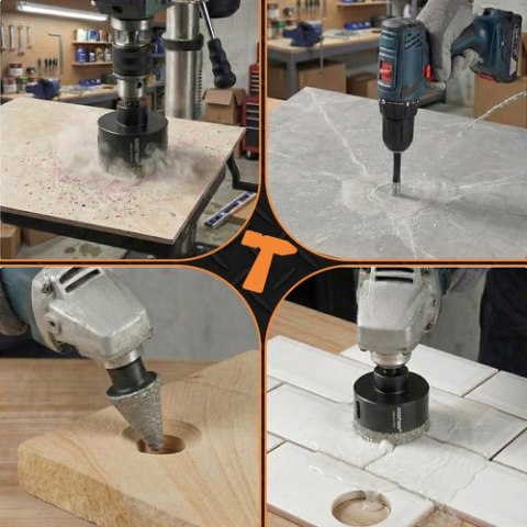 Otwornice diamentowe- zestaw 13szt. Bigstren 27012